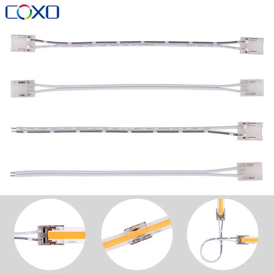 10pcs 2pin LED Strip Connectors 8/10mm