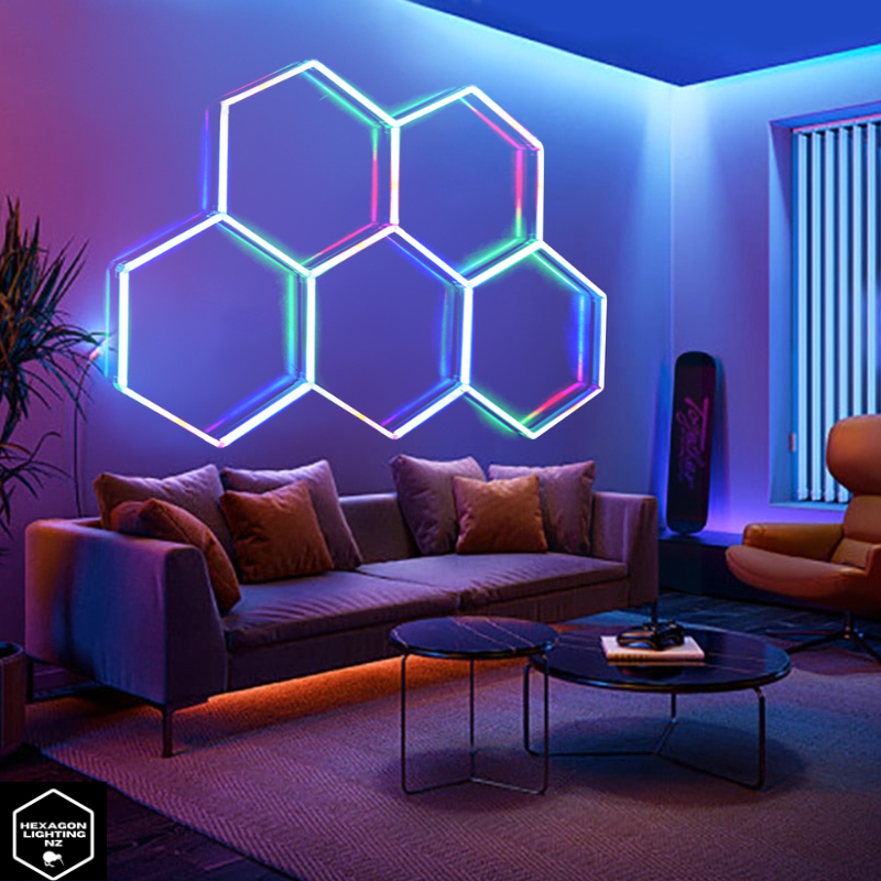 5 Hexagon RGB Light 2.55x1.72m